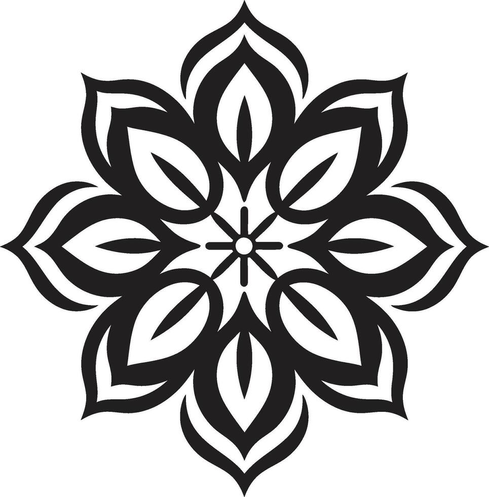 strahlend drehen Mandala Vektor Design ätherisch Eleganz Emblem von Mandala