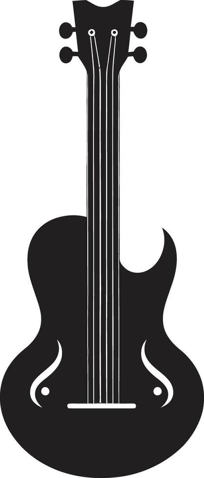 akustisk harmoni gitarr logotyp vektor grafisk lugn ljudlandskap gitarr emblem konst