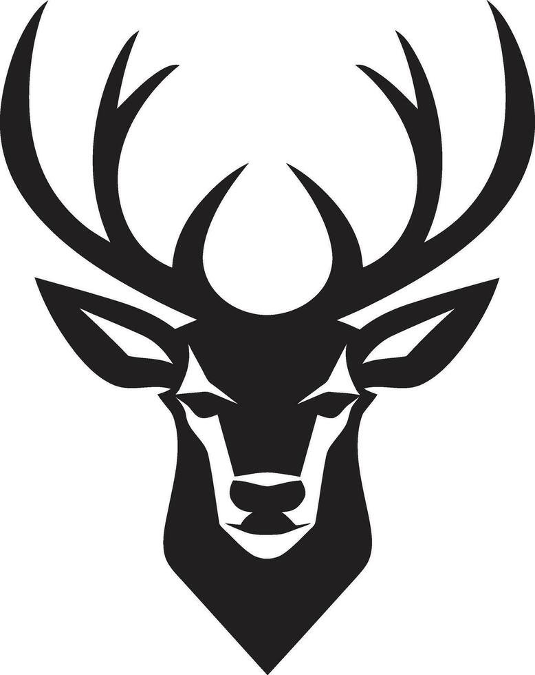 Naturen Majestät Hirsch Kopf Vektor Kunstwerk Eleganz im Bewegung Hirsch Kopf Symbol Design