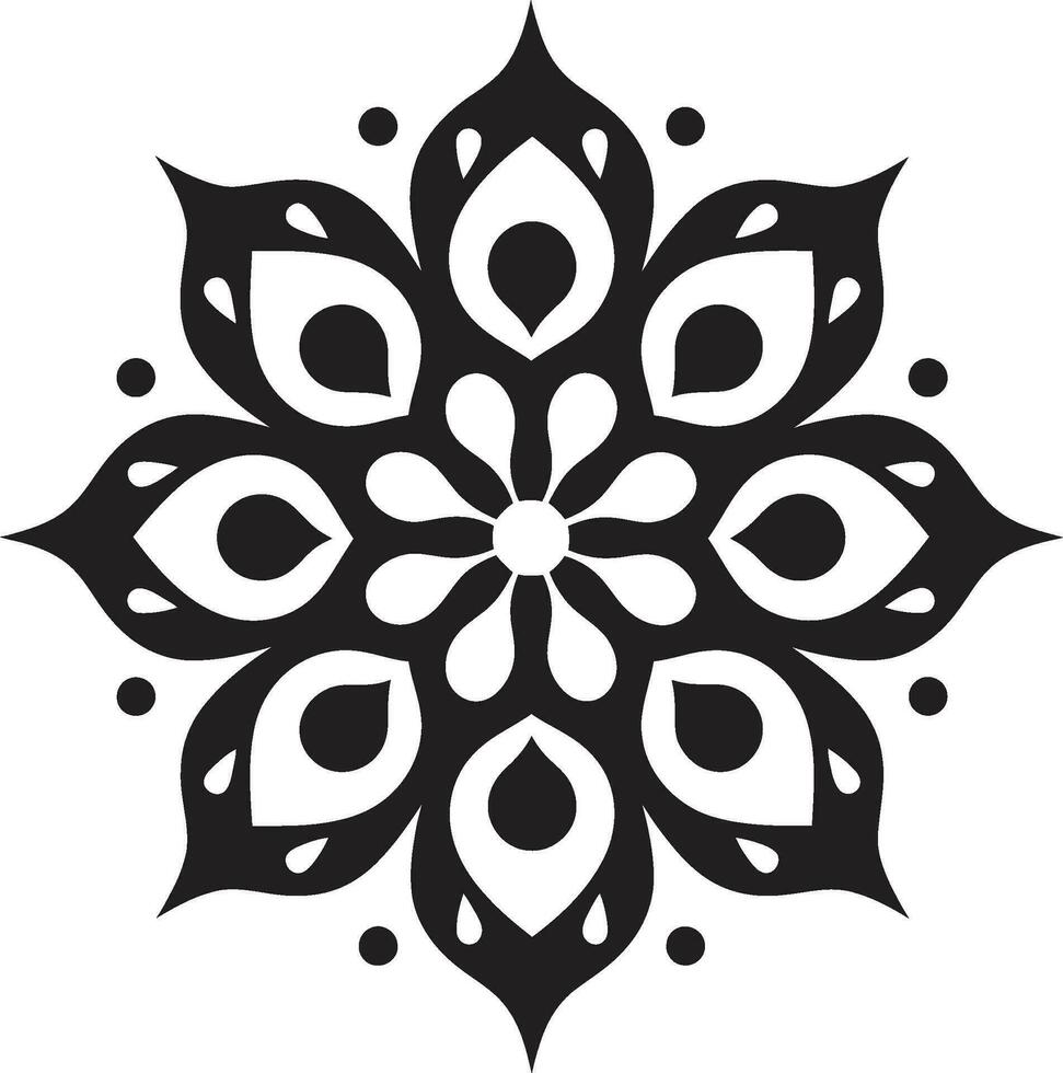 spirituell wirbelt Mandala Emblem Design Mystiker Medaillon Logo von Mandala vektor