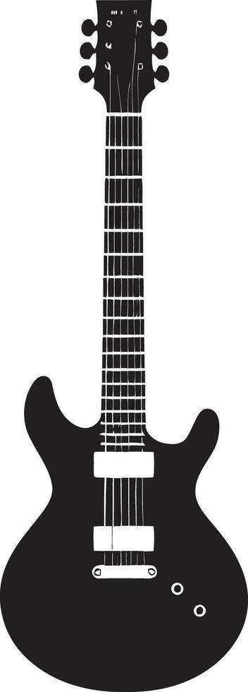 harmonisch Farbtöne Gitarre Logo Design Symbol rhythmisch Reflexionen Gitarre Symbol Vektor Grafik
