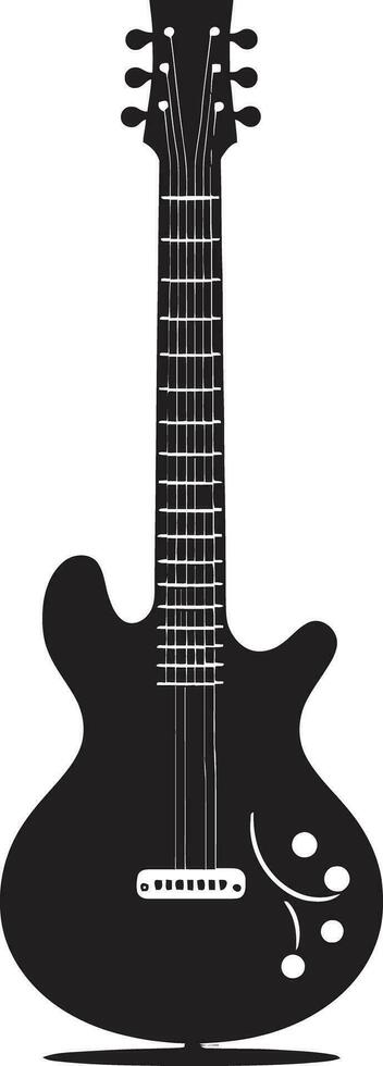 akustisch Alchimie Gitarre Logo Vektor Kunst Serenade Stil Gitarre Emblem Design