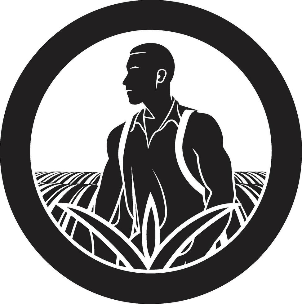 Gehöft Symbol Landwirtschaft Logo Design Vektor Ernte Erbe Landwirtschaft Vektor Emblem
