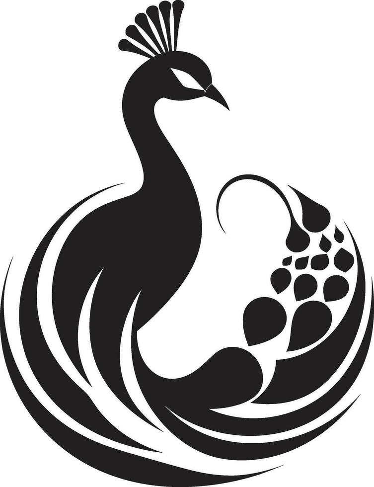 exquisit Anzeige Logo Vektor Symbol königlich Gewand Pfau Emblem Design