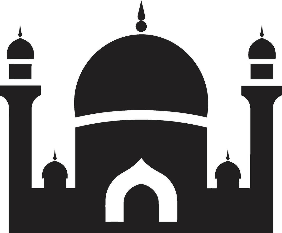 gudomlig design ikoniska moské vektor himmelskt nyanser symbolisk moské ikon