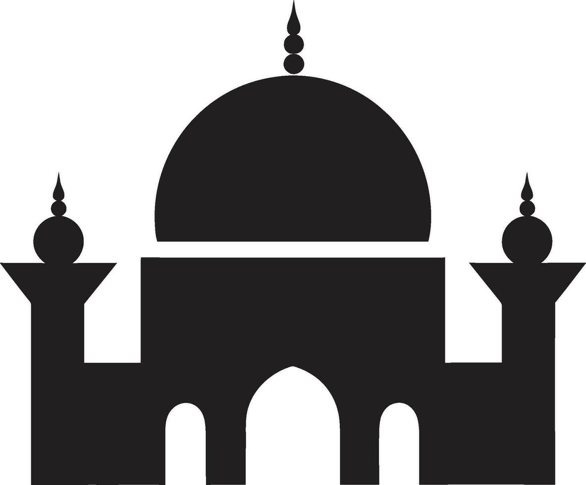 trogen stiftelser moské logotyp vektor evig väsen ikoniska moské emblem