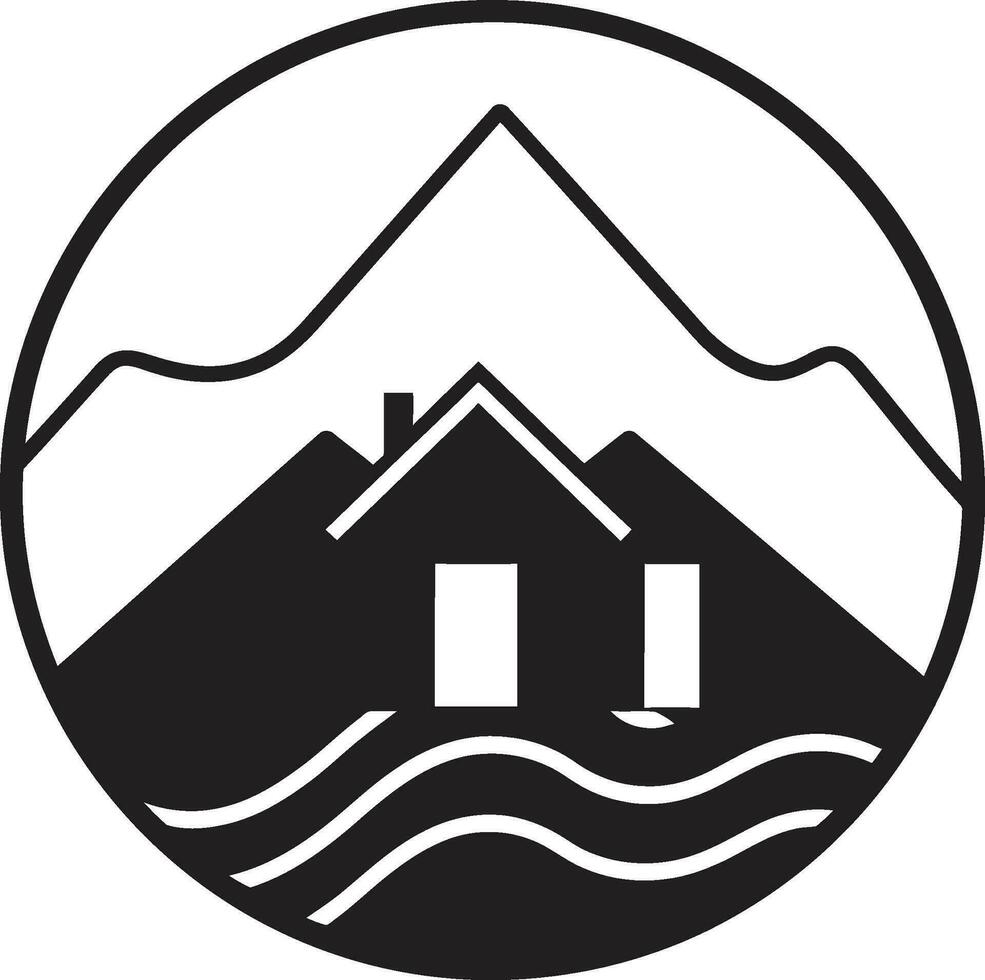 Stadtbild Charme Immobilien Logo Design Prime Eigenschaften ikonisch Nachlass Emblem vektor