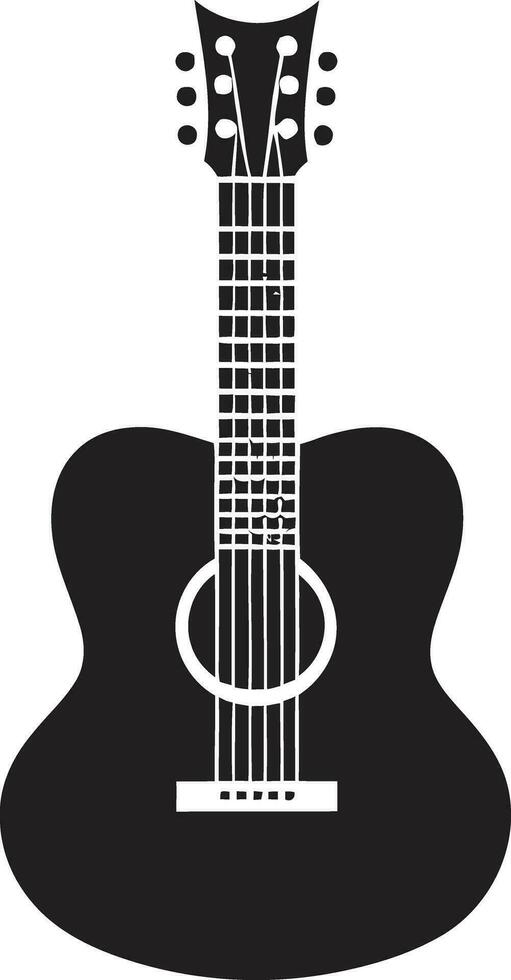 akustisch Alchimie emblematisch Gitarre Symbol heiter Klanglandschaften Gitarre Vektor Emblem