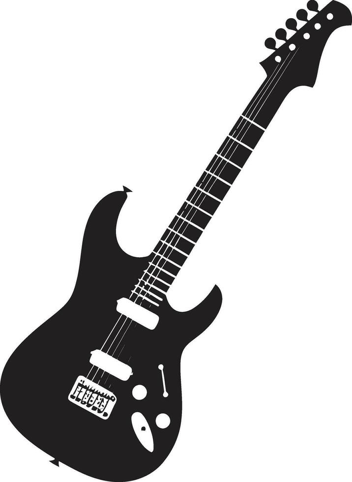 ackord duk gitarr ikoniska logotyp vektor vibrerande verser gitarr logotyp vektor grafisk