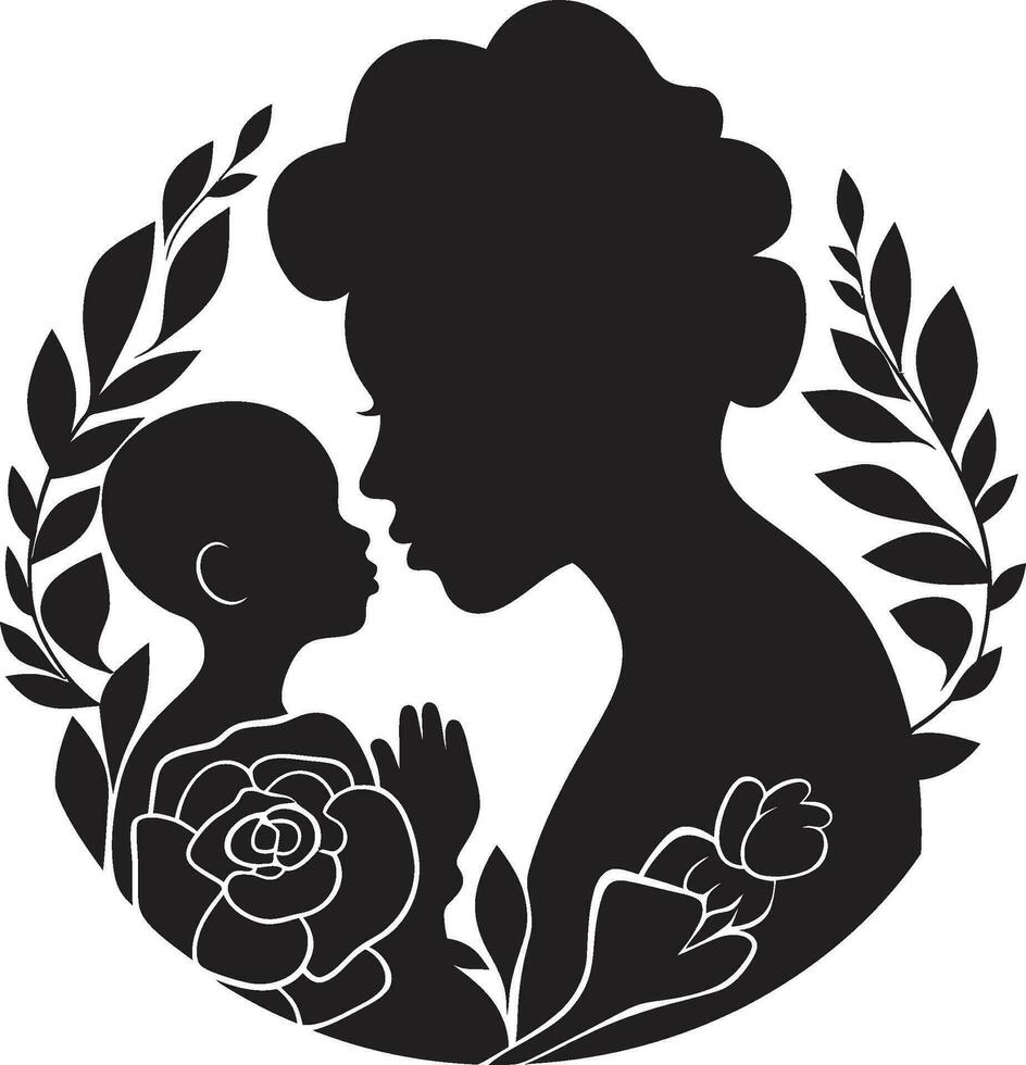 bedingungslos Pflege Mütter Tag Vektor Pflege Momente Logo von Mutterschaft