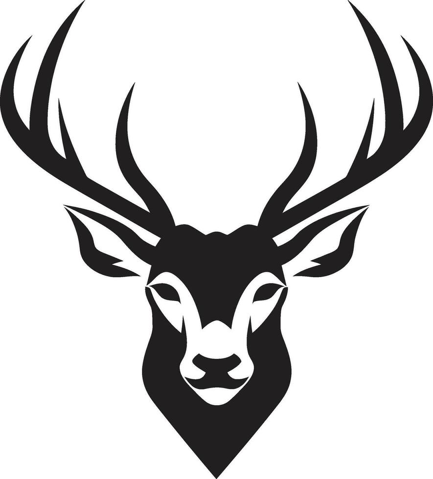 Naturen Anmut Hirsch Kopf Vektor Grafik Wildnis Eleganz Hirsch Kopf Symbol Design