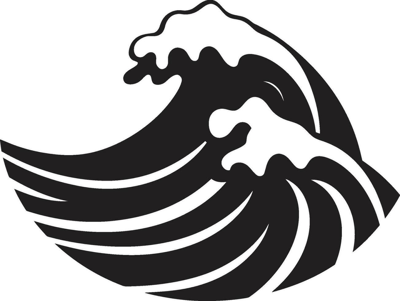 aqua uppstigning vatten Vinka logotyp design lugn vingla minimalistisk Vinka ikoniska emblem vektor