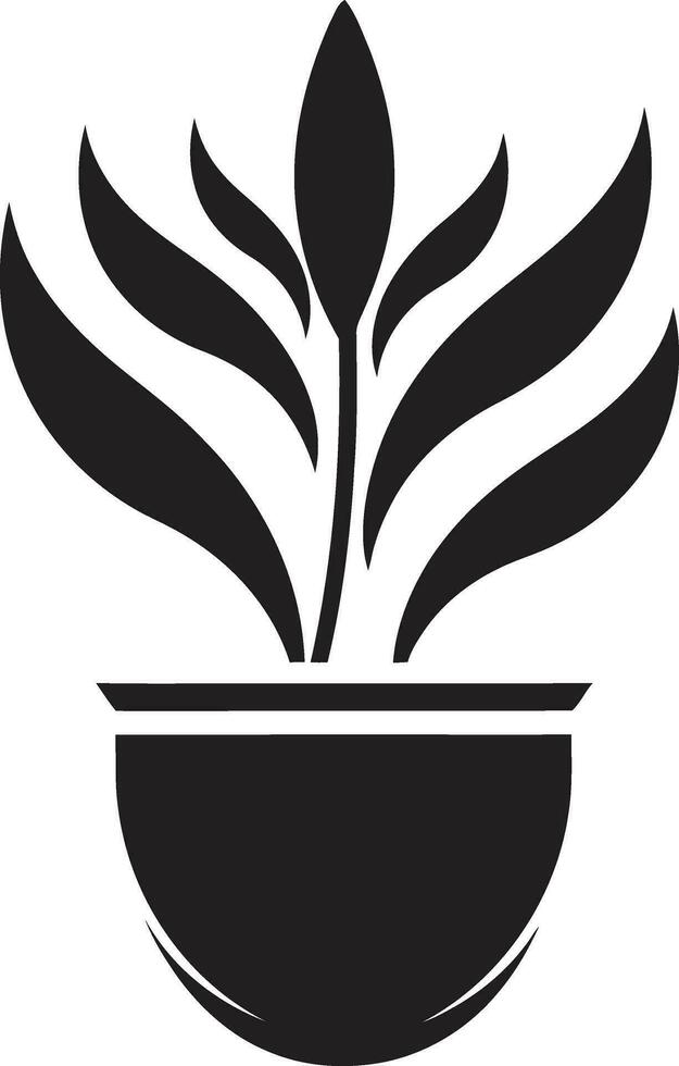 Garten Wachstum Pflanze Logo Design nachhaltig Pracht Pflanze ikonisch Emblem vektor