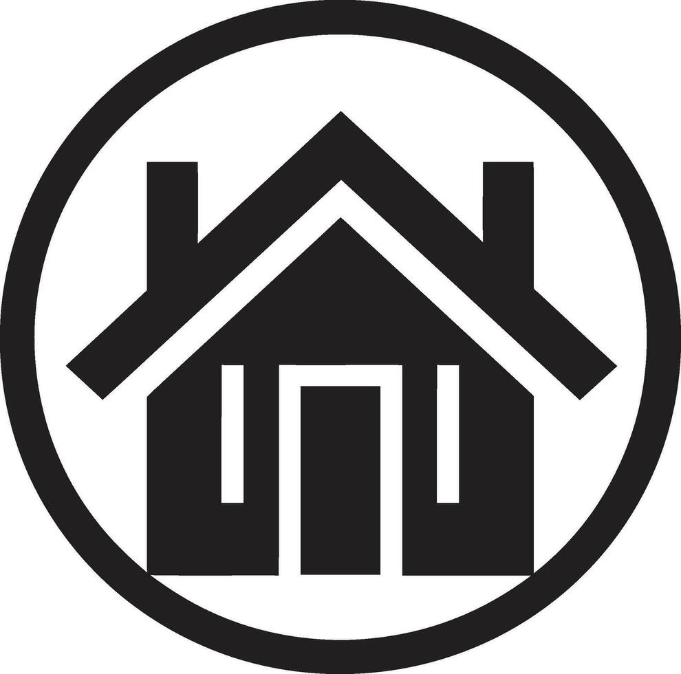 Stadtbild Charme Emblem von Immobilien Prime Eigenschaften ikonisch Nachlass Design vektor