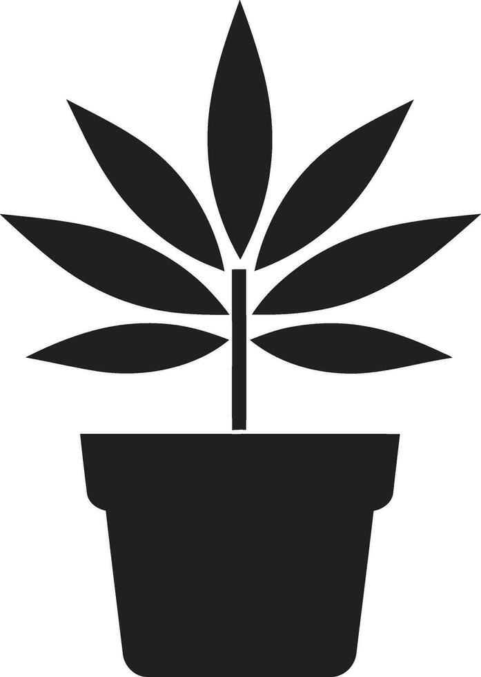 organisch Oase Pflanze Logo Design belaubt Erbe emblematisch Pflanze Symbol vektor