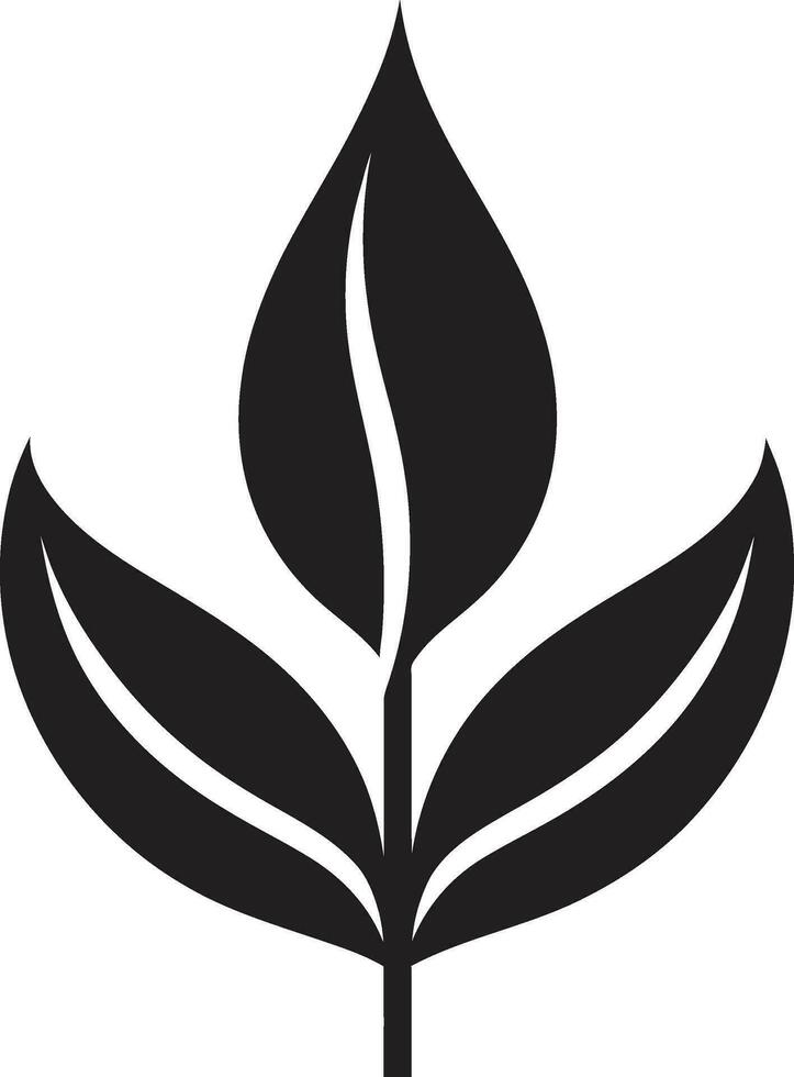 flora frodas växt ikoniska emblem organisk oas växt logotyp vektor