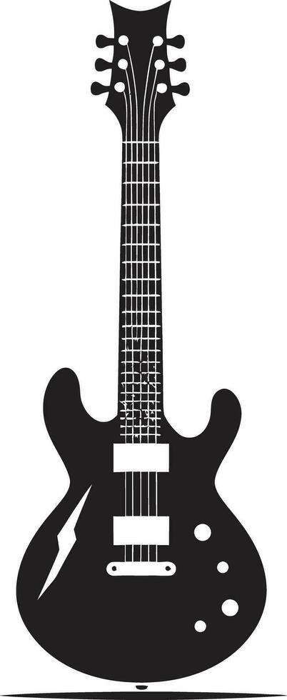 greppbrädan fantasi gitarr emblem design vektor musikalisk majestät gitarr logotyp vektor illustration