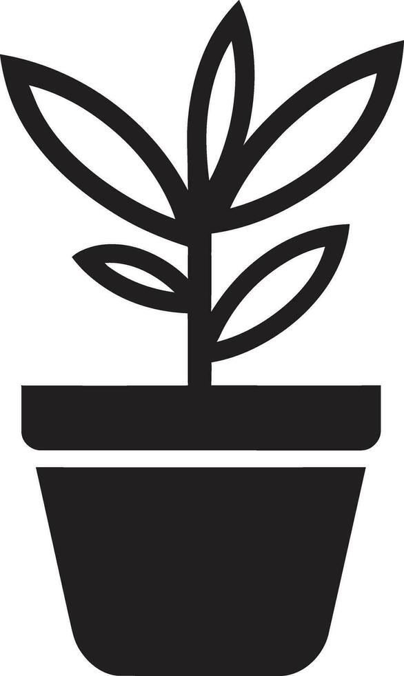 grönska ära logotyp vektor ikon flora frodas växt emblem design