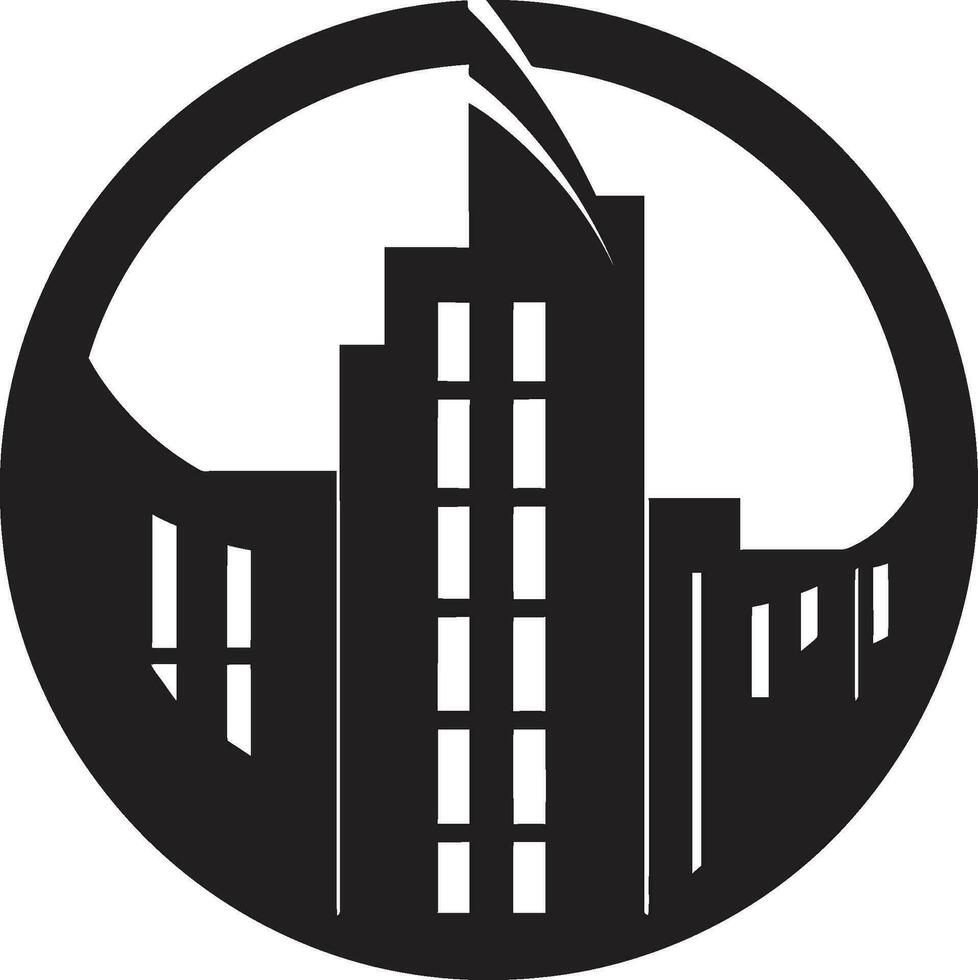 städtisch Utopie echt Nachlass Symbol Design Immobilien Vision Logo von Nachlass vektor