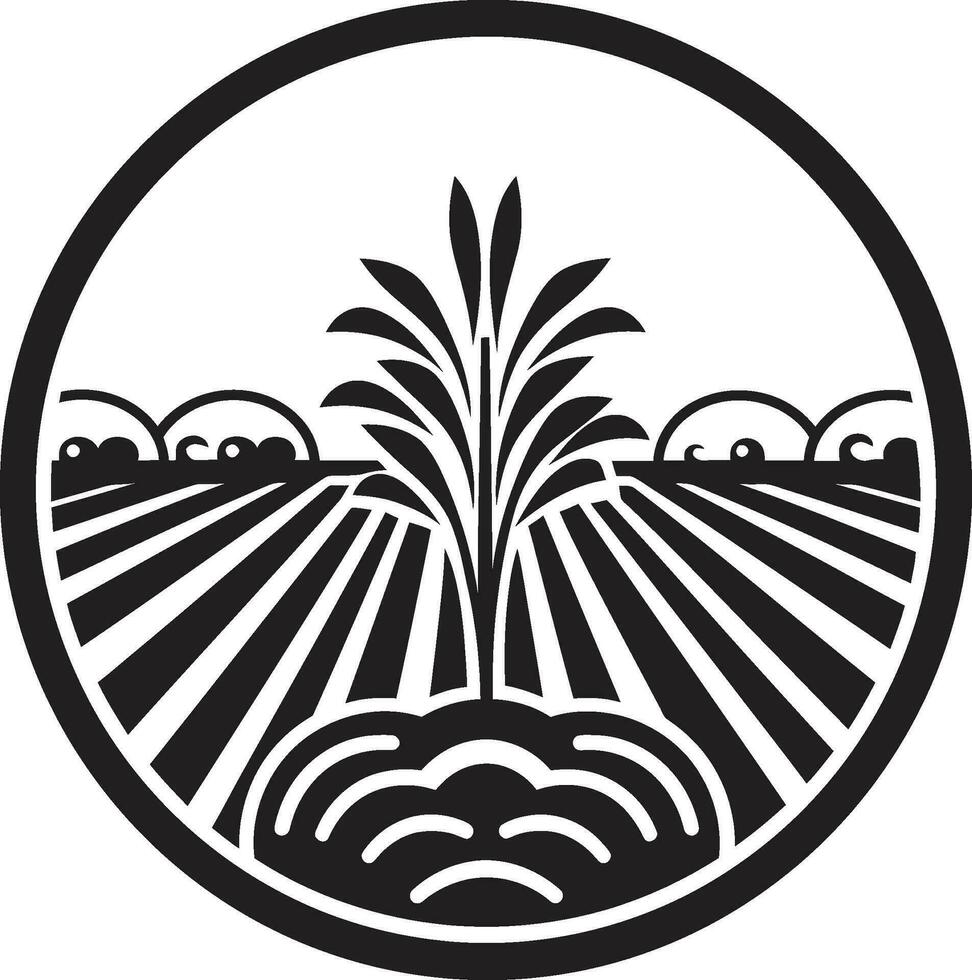Agronomie Kunst Landwirtschaft Logo Design Kunst Gehöft Symbol Landwirtschaft Logo Design Vektor