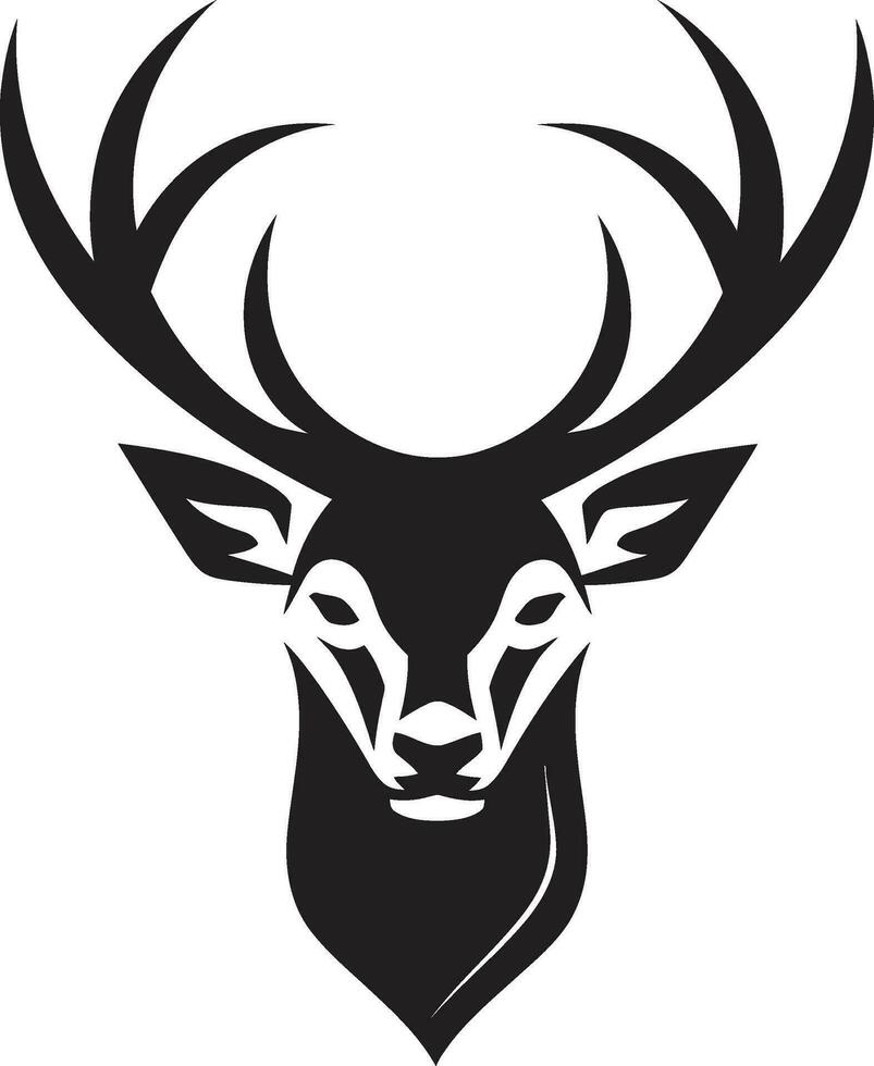 Wildnis Majestät Hirsch Kopf Emblem Vektor Eleganz von das wild Hirsch Kopf Symbol Design