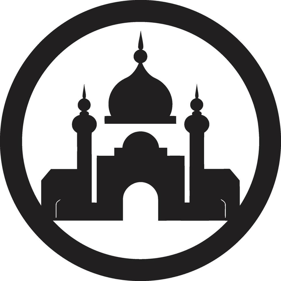 himmelsk kolonner ikoniska moské vektor lugn torn symbolisk moské ikon