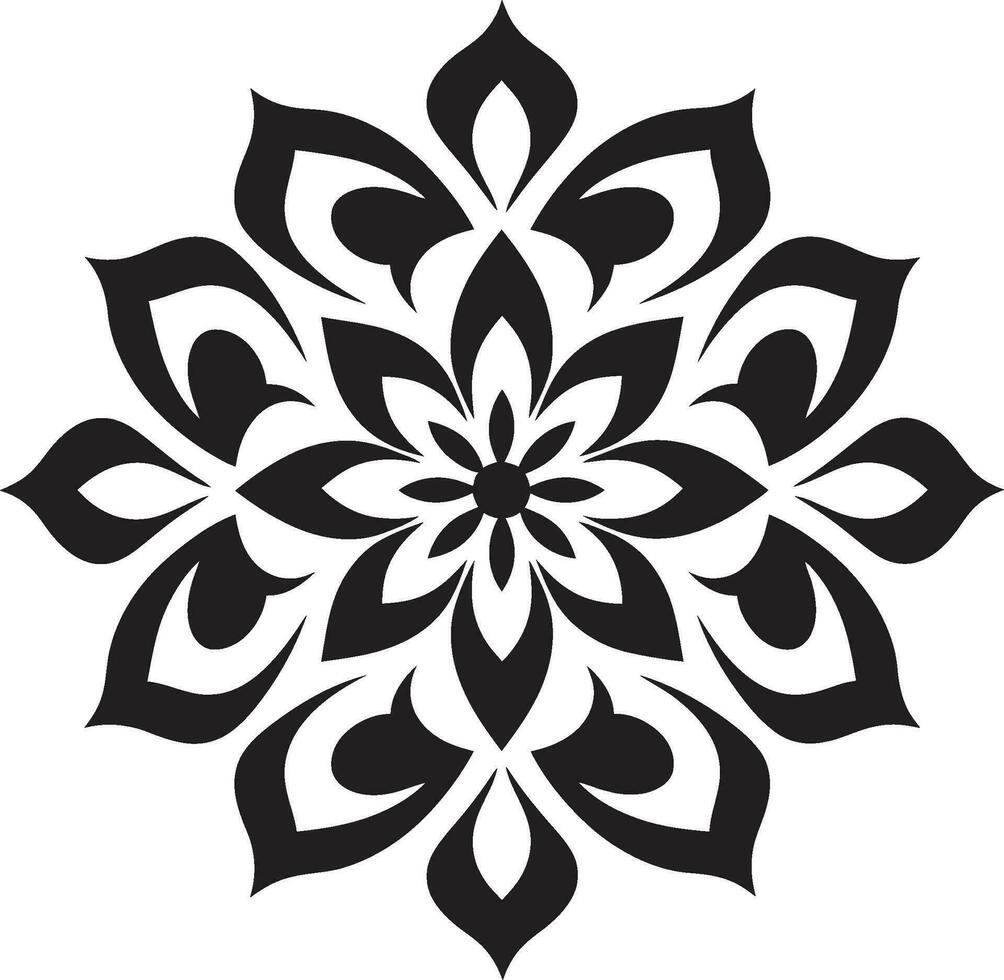 Mystiker Medaillon Logo von Mandala Design strahlend drehen Mandala Vektor Emblem
