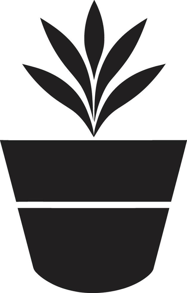 organisk oas växt logotyp design lummig arv symbolisk växt ikon vektor