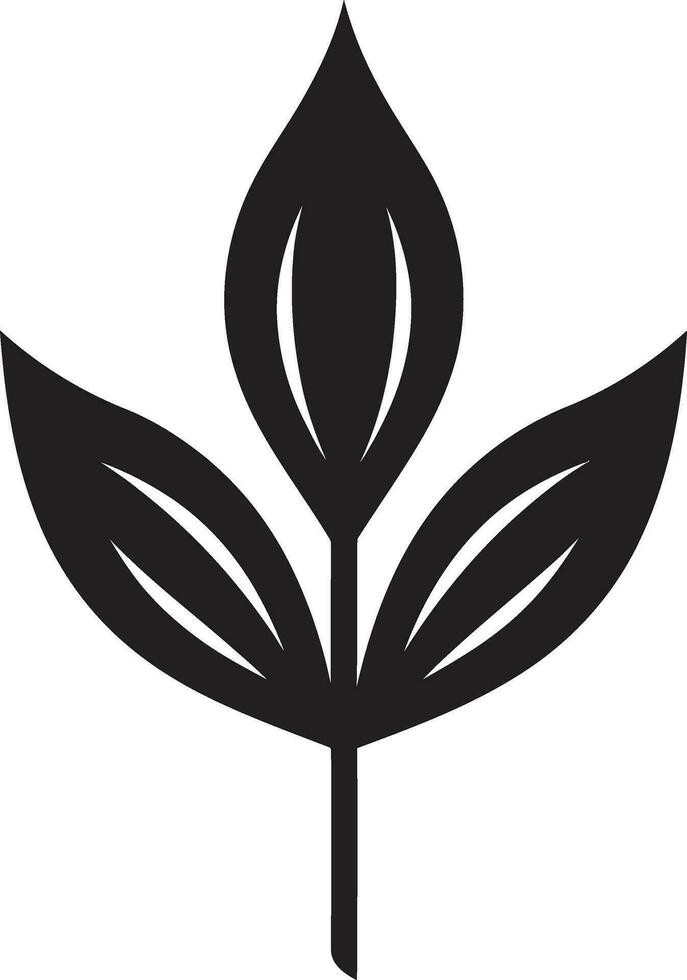Laub Verschmelzung emblematisch Pflanze Symbol Grün Ruhm Logo Vektor Symbol