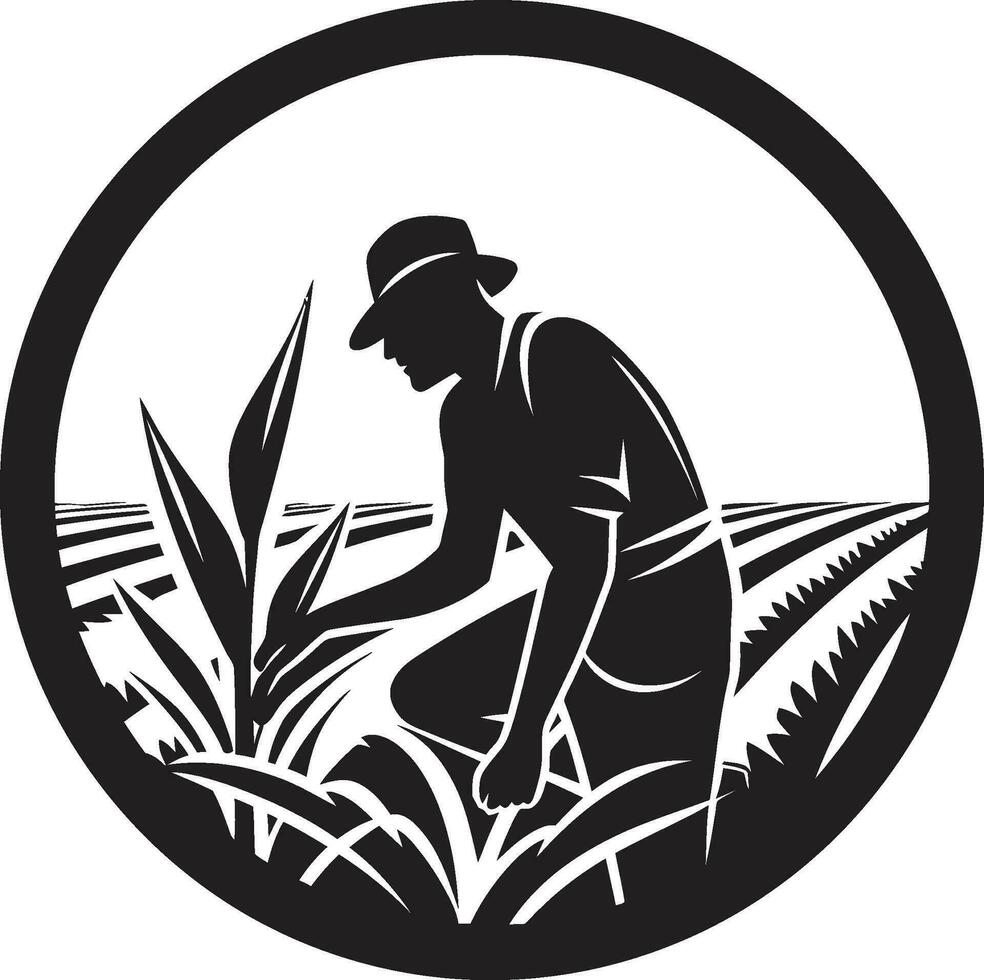 Ernte Farbtöne Landwirtschaft Logo Design Symbol Agrar Erbe Landwirtschaft Vektor Symbol