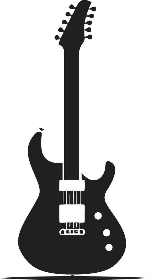 Serenade Stil Gitarre Symbol Vektor Grafik Akkord Segeltuch Gitarre Logo Vektor Kunst