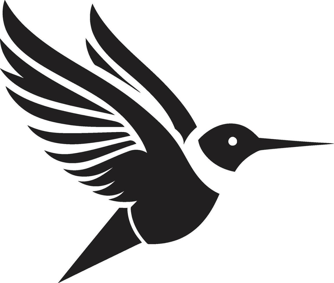 Zephyr Zing Kolibri Logo Symbol Antenne Kunst Kolibri Vektor Design