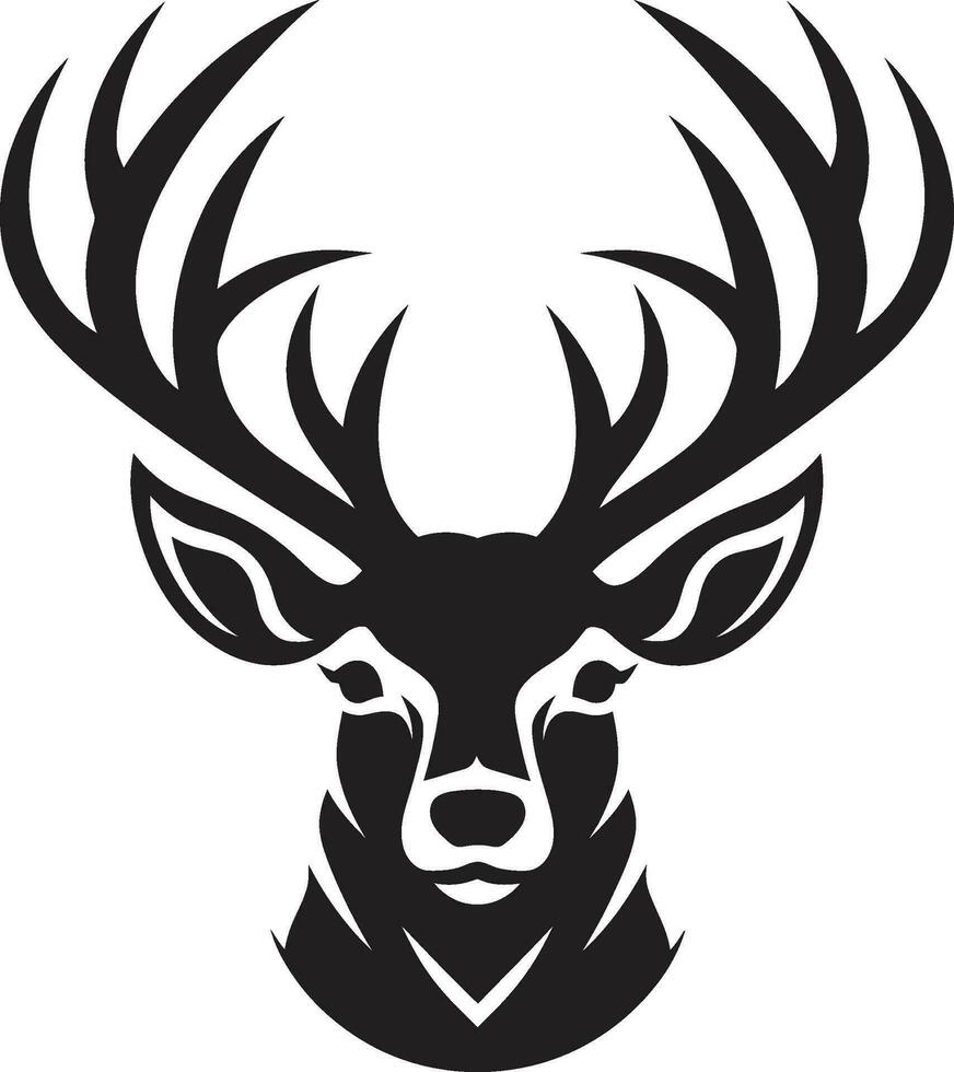 Eleganz von das wild Hirsch Kopf Symbol Design stattlich Symbol Hirsch Kopf Logo Vektor Design