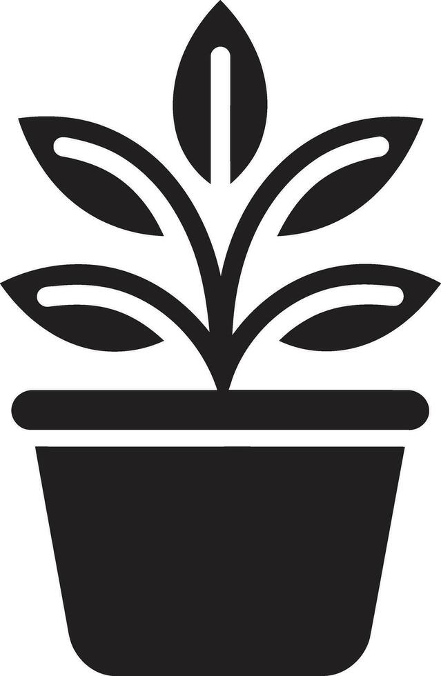 botanisk balans ikoniska växt vektor trädgård tillväxt växt logotyp design