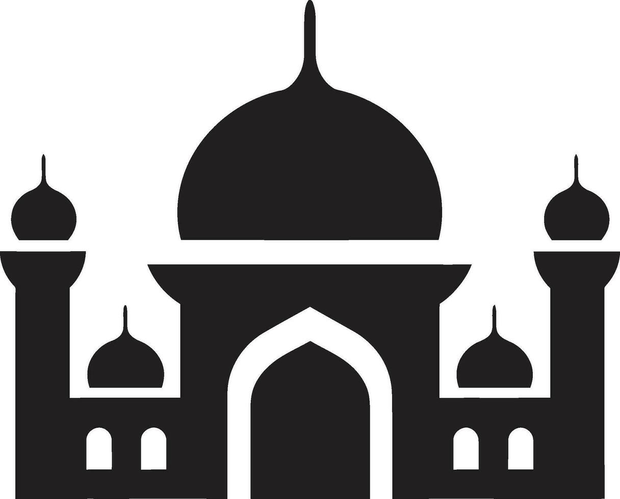 göttlich Design ikonisch Moschee Vektor paradiesisch Farbtöne emblematisch Moschee Symbol