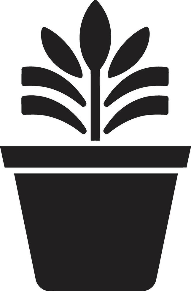 botanisk balans logotyp vektor ikon trädgård tillväxt växt emblem design