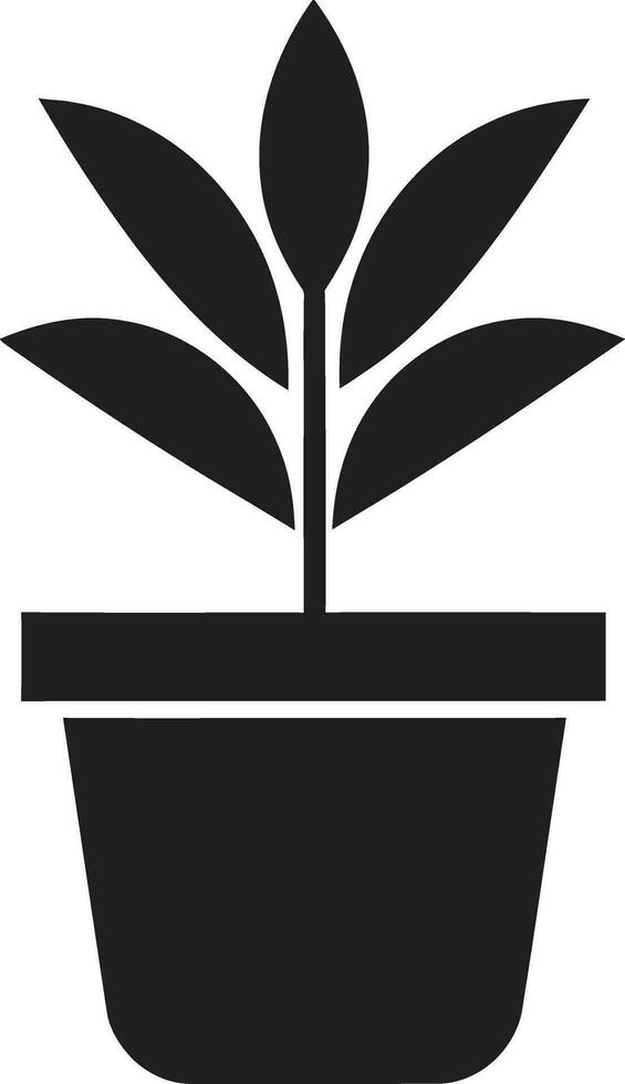 botaniska briljans växt logotyp design grönskande visioner symbolisk växt ikon vektor