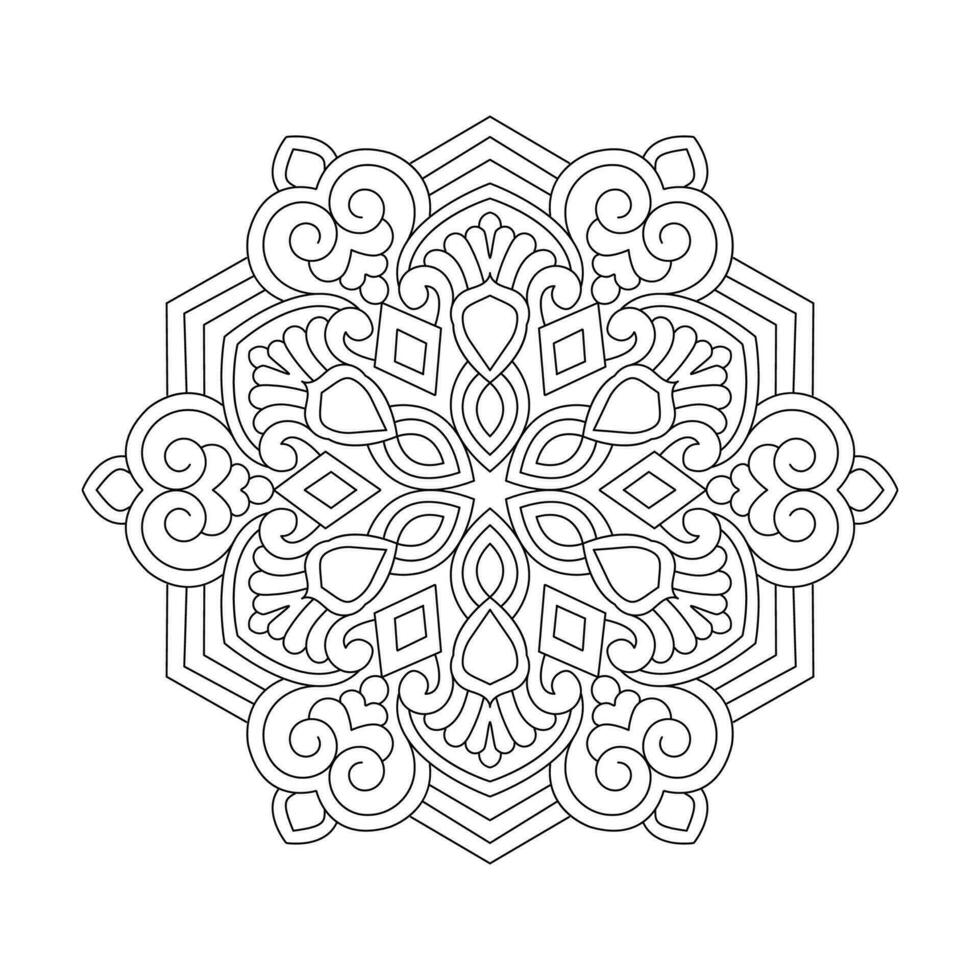 mandala vuxen affirmationer lotus färg bok sida vektor fil