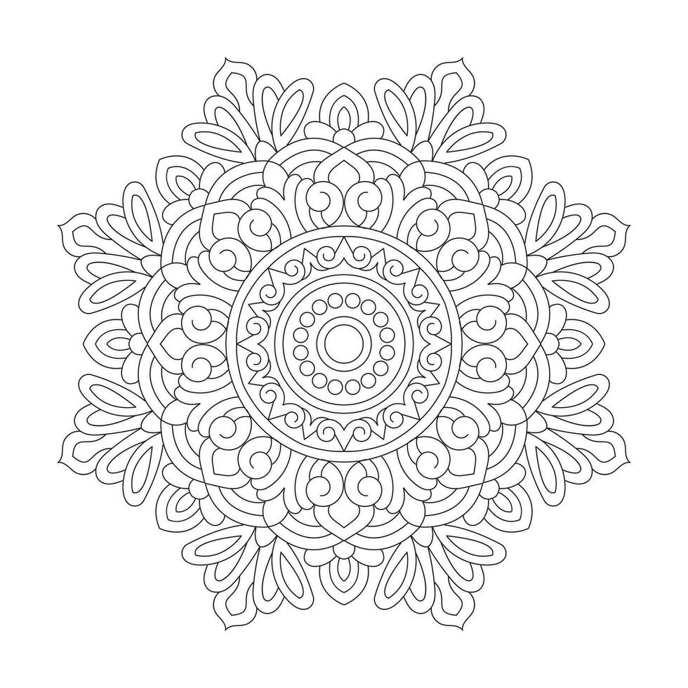 mandala mindfulness färg bok sida vektor fil