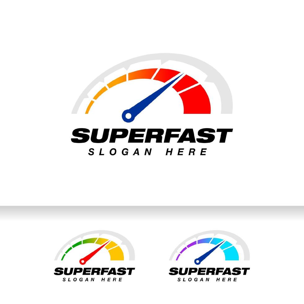 hastighetsmätare ikon designmall. hastighetsindikator vektor logotyp design.