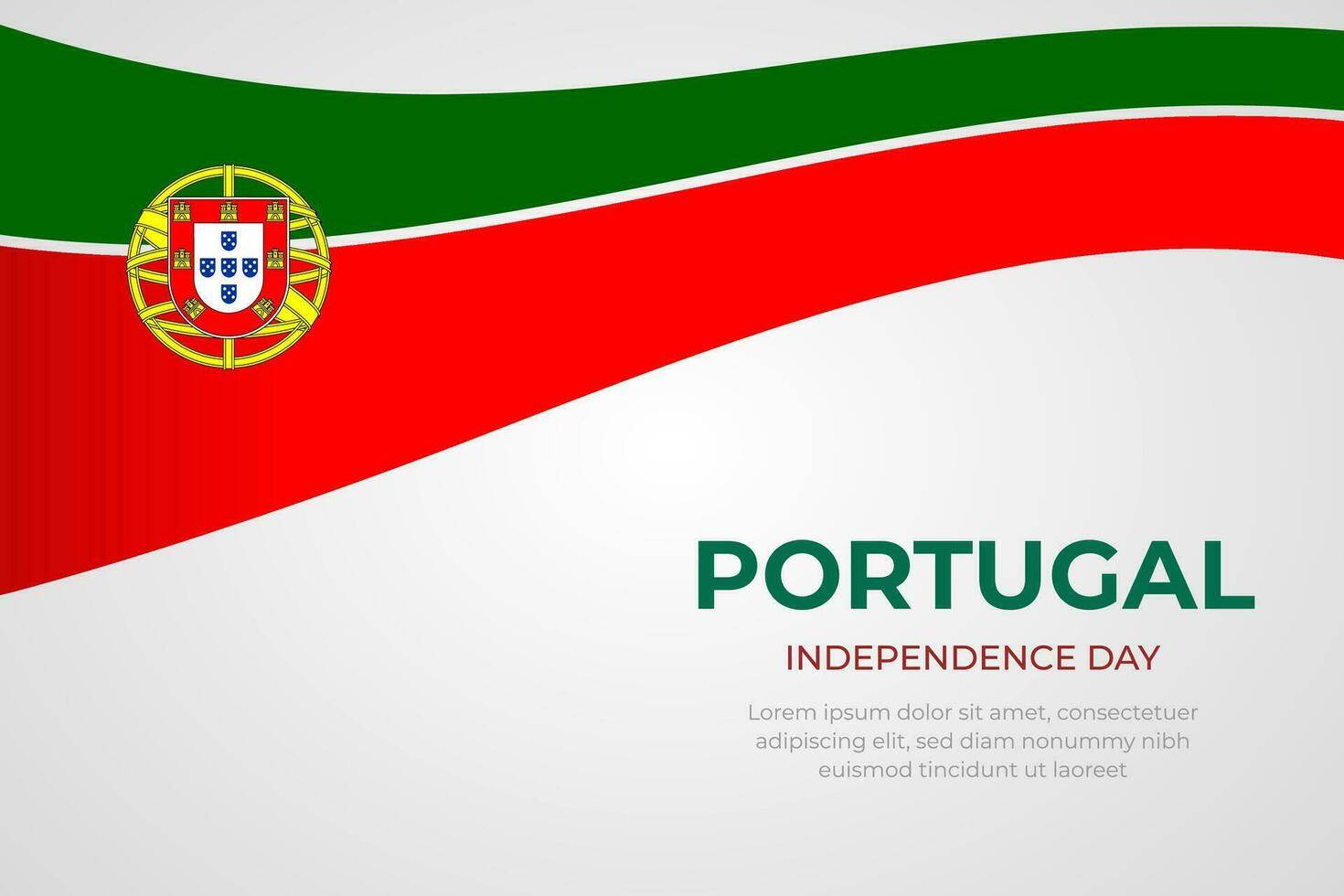 Portugal Unabhängigkeit Tag Hintergrund vektor