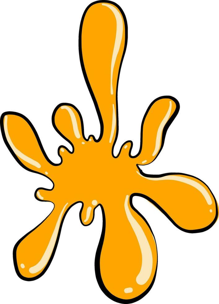 Orange Fleck, Illustration, Vektor auf Weiß Hintergrund