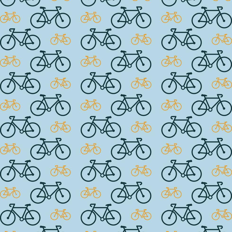 cykel skön upprepa mönster bakgrund vektor illustration