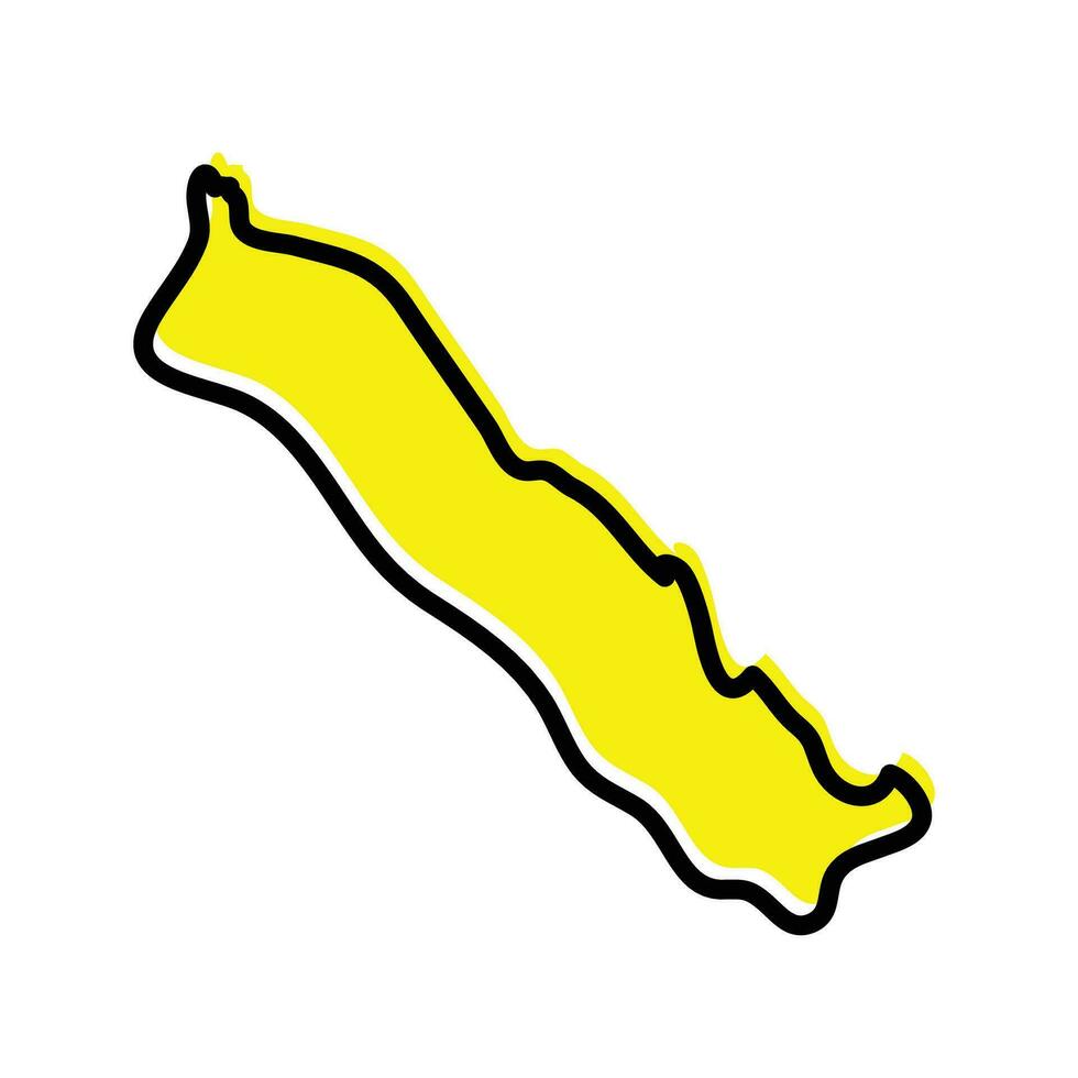 Debuggen Süd- Region von eritrea Vektor Karte Design.