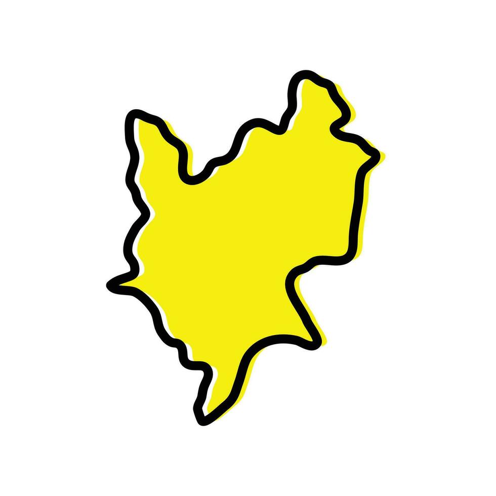 mwaro provins av burundi vektor Karta.