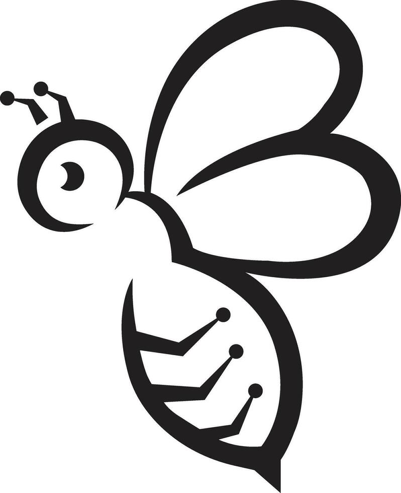 bee tech logotyp vektor