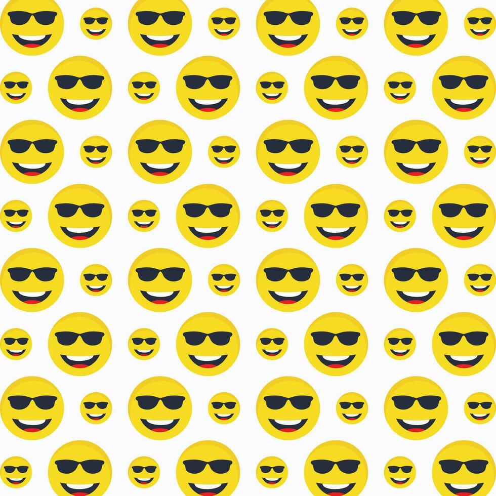 cool Emoji Muster Design bunt abstrakt Vektor Illustration Hintergrund