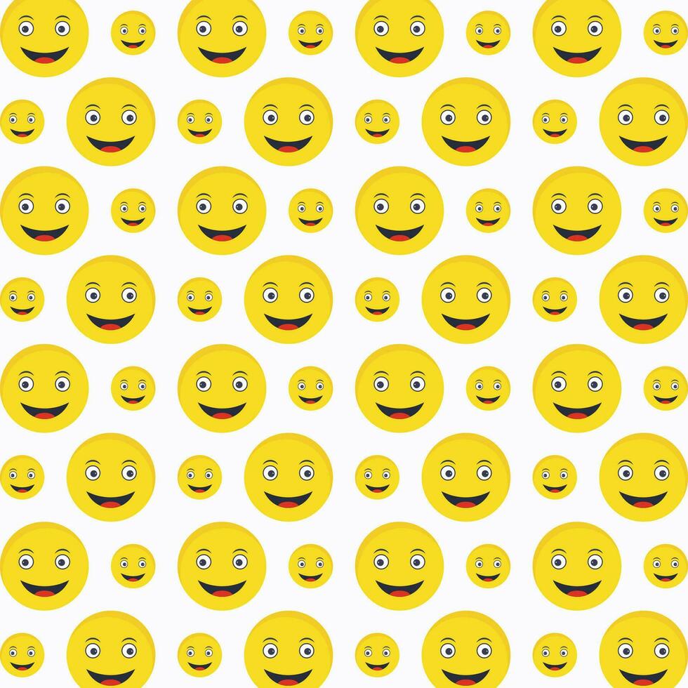 glücklich Emoji Muster Design bunt abstrakt Vektor Illustration Hintergrund