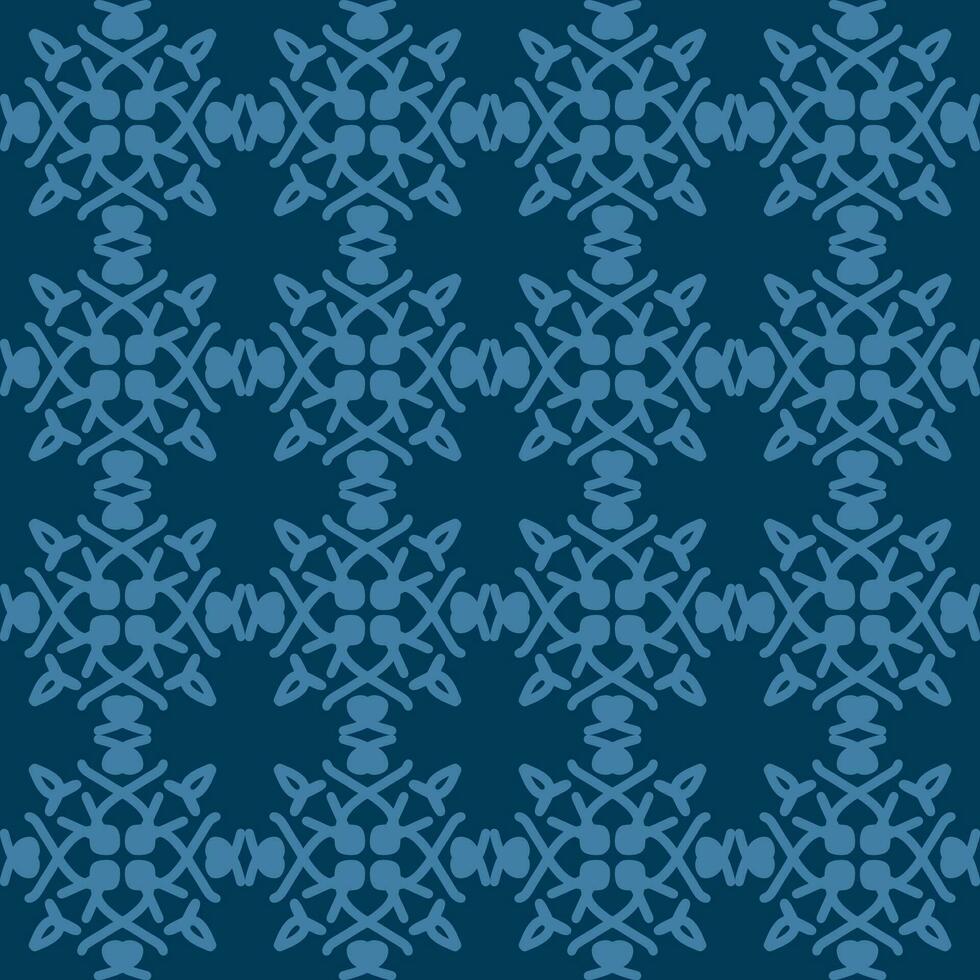 blå turkos aqua menthe mandala konst sömlös mönster blommig kreativ design bakgrund vektor illustration