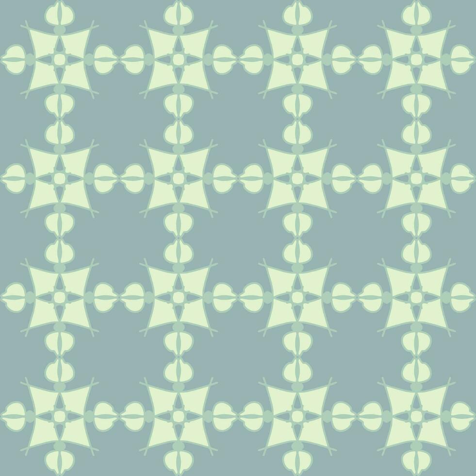 sömlös mönster grön blå turkos aqua menthe mandala årgång blommig interiör platt design bakgrund vektor illustration